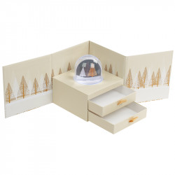 Boîte Cyrano avec boule à neige collection Noël 2025 Épicéa