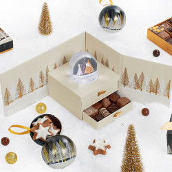 Boîte Cyrano avec boule à neige collection Noël 2025 Épicéa