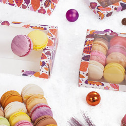 Boîte macarons à fenêtre nouvelle collection tendance Été 2025 Ultra Violet