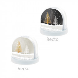 Boîte Cyrano avec boule à neige collection Noël 2025 Épicéa