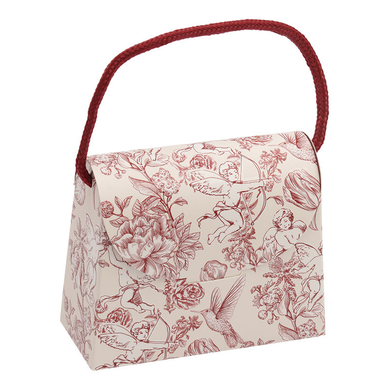 Pochon "Chambord" : Un pochon "Chambord" original et raffiné pour sublimer vos chocolats et gourmandises. Parfait pour la Saint-Valentin, les mariages et cadeaux élégants.