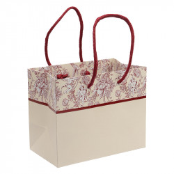 Sac cabas "Chambord" Photo numéro 2 : Sac cabas pelliculé design Chambord, personnalisable pour chocolatiers. Idéal pour emballer et valoriser vos créations chocolatées et cadeaux raffinés.