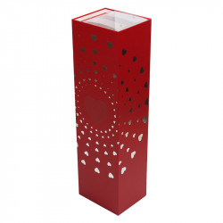 Coffret Rose "Sortilège" Photo numéro 2 : Coffret "Sortilège" aimanté avec 12 petites boîtes et compartiment pour rose ou chocolat. Un packaging envoûtant pour séduire vos clients à la Saint-Valentin.