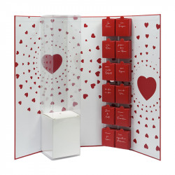Coffret Rose "Sortilège" - Packaging original St-Valentin (rose + chocos)