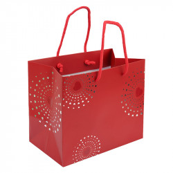 Sac cabas "Sortilège" Photo numéro 2 : Sac cabas pelliculé pour chocolatiers, au design ensorcelant "Sortilège". Personnalisable, il est parfait pour emballer vos chocolats et envoûter vos clients.