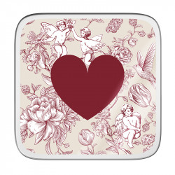 Boîte carrée métallique Caméléon® I-123 - Packaging luxe chocolatiers