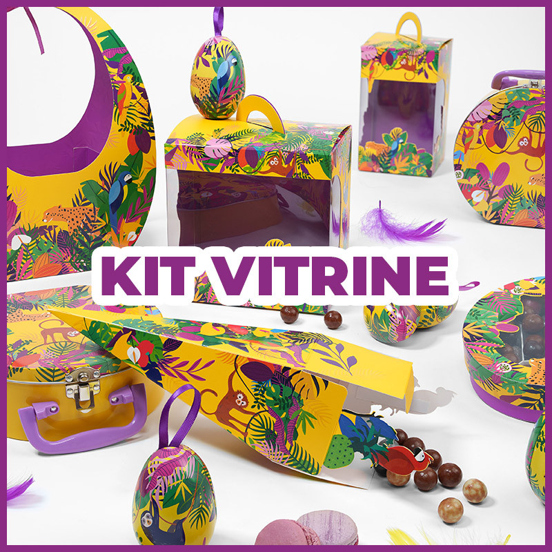 "Exotique" - Kit Vitrine : En achetant ce Kit, vous retrouvez tous les produits de la collection Exotique à un prix avantageux et en petites quantités.