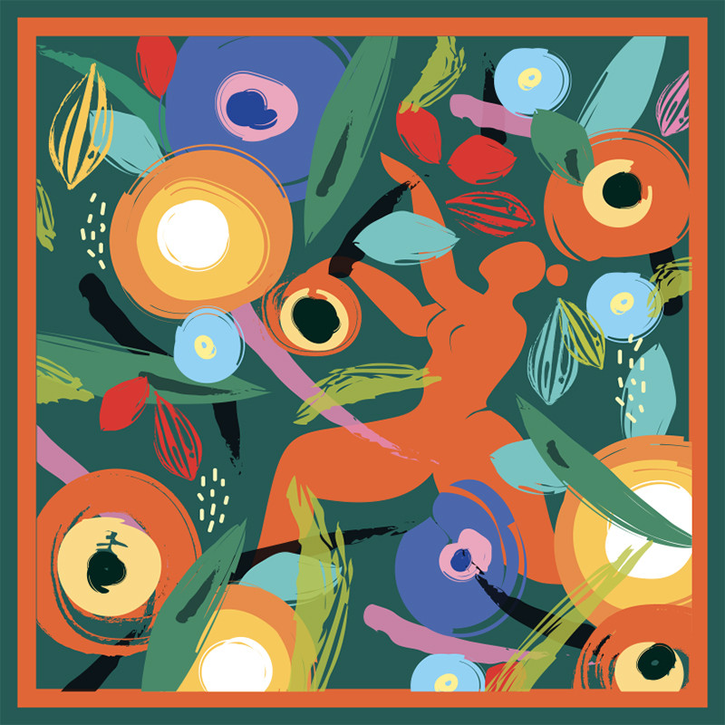 Visuel Caméléon® B-28A : Packaging chocolat Caméléon® : le visuel B-28A célèbre l'art contemporain. Impression ou carte à glisser dans vos boîtes pour chocolatiers professionnels.