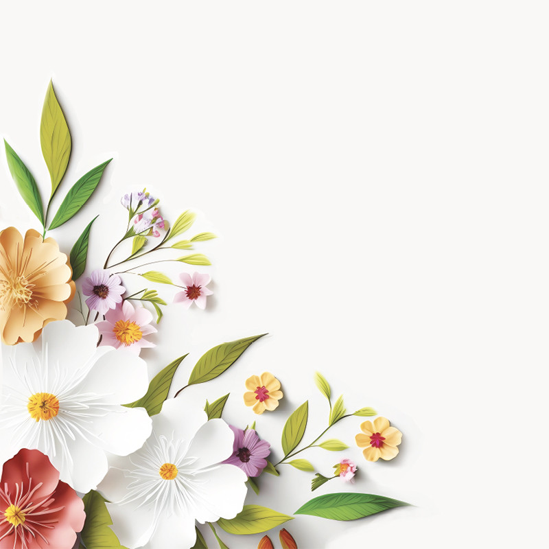 Visuel Caméléon® C-23 : La boîte Caméléon® pour chocolats et coffrets gourmands avec le visuel C-23 la nature fleurit pour habiller un packaging personnalisable spécialement conçu pour vous.