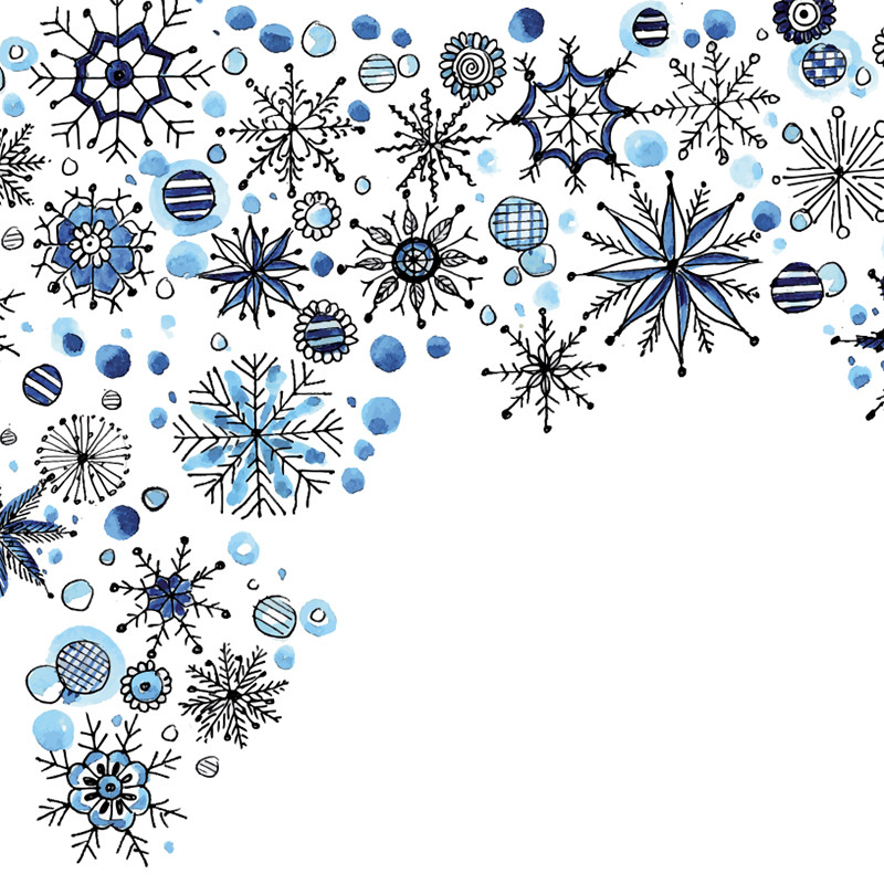 Visuel Caméléon® F-23 : Vos chocolats dans les boîtes et coffrets Caméléon®, le visuel Hiver F-23 et les flocons de neige apporte une touche hivernale à vos spécialités de saison.