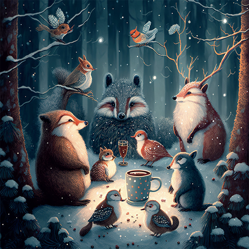 Visuel Caméléon® G-56B : Le visuel Caméléon® G-56B met en scène Noël avec des boîtes pour les chocolatiers et des illustrations thématiques pour des packagings de fête uniques.