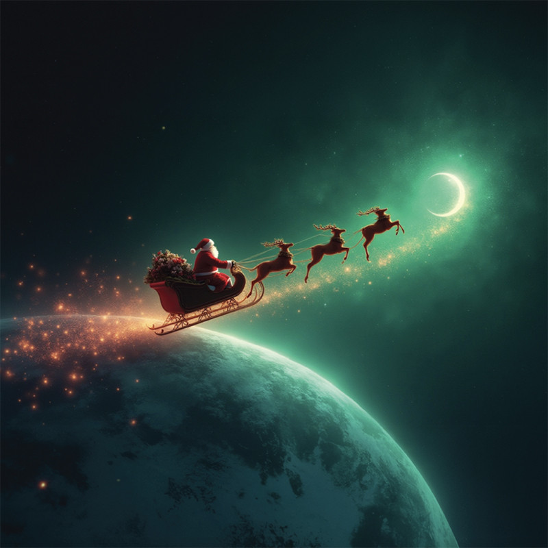 Visuel Caméléon® G-75 : Le visuel Caméléon® G-75 met en scène Noël avec des packagings à personnaliser en quelques secondes par vos clients pour des chocolats de fête uniques.