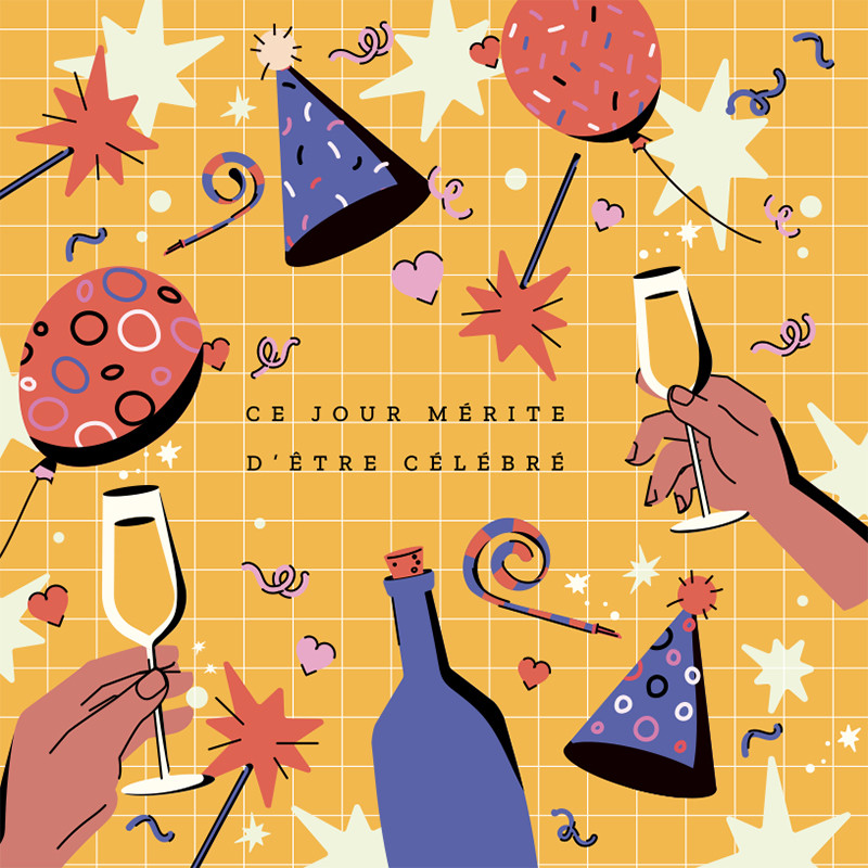 Visuel Caméléon® I-127 : Anniversaires, nouvelle année, les boîtes Caméléon « Évènements et Fêtes » I-127 pour vos clients, toujours une occasion de goûter vos chocolats.