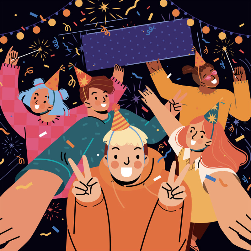 Visuel Caméléon® I-141 : Anniversaires et grandes occasions, les boîtes Caméléon « Évènements et Fêtes » I-141 pour vos clients, toujours une occasion de goûter vos chocolats.