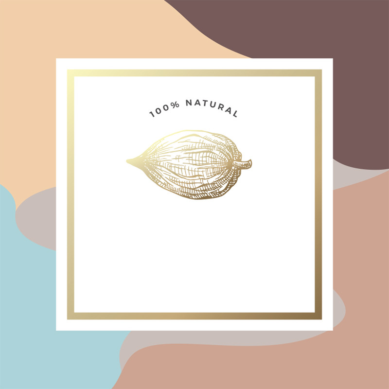 Visuel Caméléon® J-03 : Le visuel Caméléon J-03 apporte une identité naturelle et éco-responsable à vos packagings pour chocolatiers avec. nos boîtes personnalisable Caméléon.