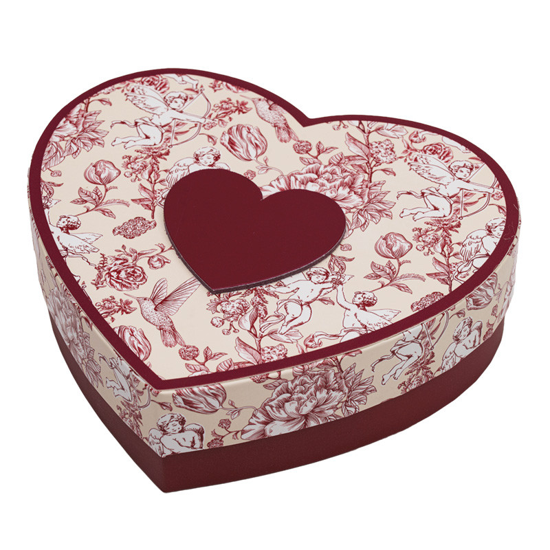 Boîte Cœur "Chambord" : Élégante boîte en forme de cœur au design Chambord, idéale pour présenter vos créations chocolatées lors de la Saint-Valentin ou d’occasions spéciales.