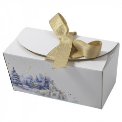 Ballotin ruban "Matin d'Hiver" - Packaging de luxe pour vos chocolats