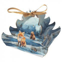 Boîte sapin Octave "Matin d'Hiver" - Packaging de luxe pour chocolats