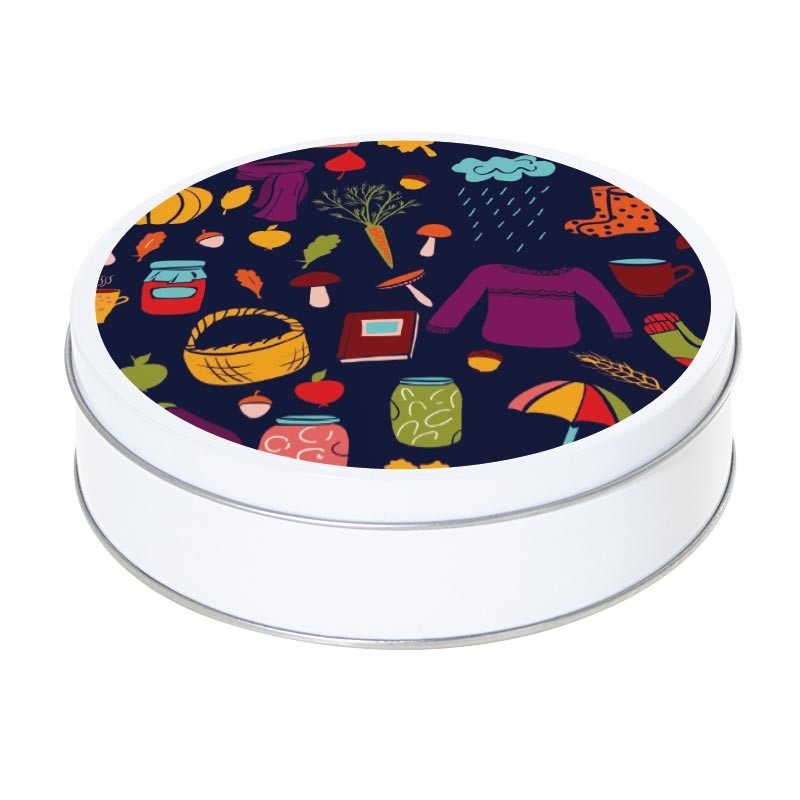 Boîte ronde métallique Caméléon E-11 - Les accessoires de l'automne Boîte ronde métallique Caméléon E-11 - Les accessoires de l'automne
