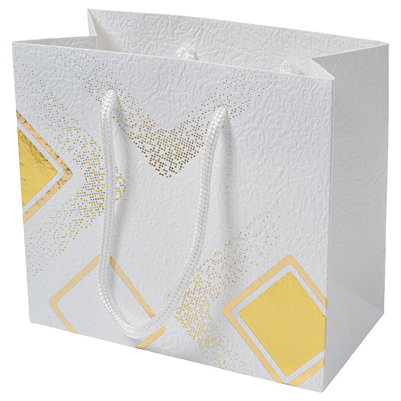 Sac cabas "Apogée" : Sac cabas "Apogée", intérieur blanc apte au contact alimentaire, avec anses cordelettes blanches, idéal pour transporter vos packagings avec élégance et classe.
