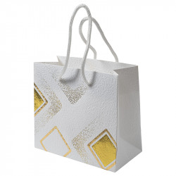 Sac cabas "Apogée" Photo numéro 2 : Sac cabas "Apogée", intérieur blanc apte au contact alimentaire, avec anses cordelettes blanches, idéal pour transporter vos packagings avec élégance et classe.