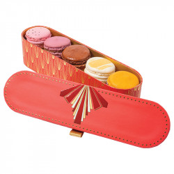 Plumier "Holly" Photo numéro 2 : Plumier "Holly", intérieur doré apte au contact alimentaire, livraison montée, pour une présentation élégante et festive de vos créations.