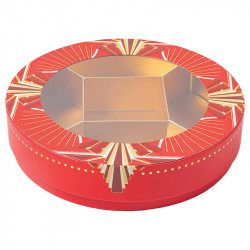 Shirley "Holly" - Boîte ronde de Noël pour chocolatiers - Embaline