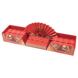 Calendrier de l'Avent Éventail "Holly" - Packaging pour vos chocolats