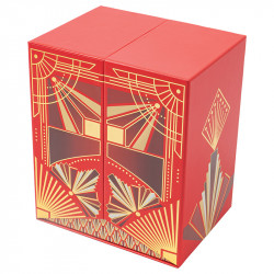 Calendrier Éventail "Holly" Photo numéro 3 : Calendrier de l’Avent Éventail "Holly", 24 boîtes et décor éventail déployé, intérieur apte au contact alimentaire, livré assemblé. Luxe et créativité Embaline.
