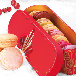 Plumier "Holly" Photo numéro 3 : Plumier "Holly", intérieur doré apte au contact alimentaire, livraison montée, pour une présentation élégante et festive de vos créations.