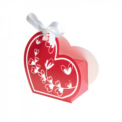 Ballotin Cœur "Coup de Foudre" - Emballage chocolat St-Valentin 2027