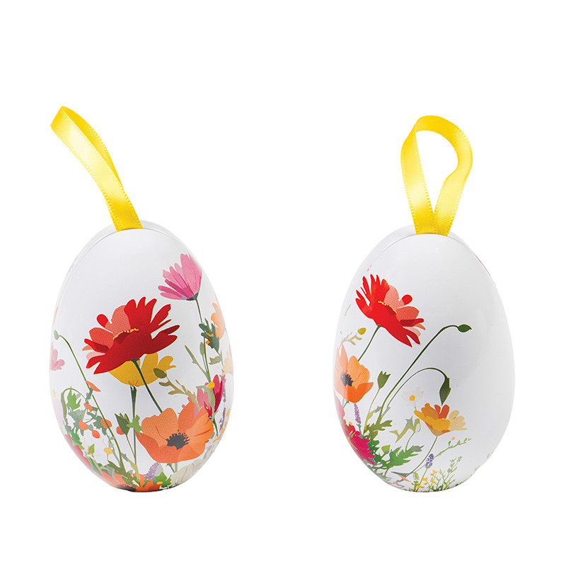 Petits Œufs Métalliques "Prairie" : Les revoilà habillés aux couleurs de collection "Prairie", nos petits œufs métalliques ! Ils s'apprêtent ainsi à sauter dans tous les paniers de Pâques.