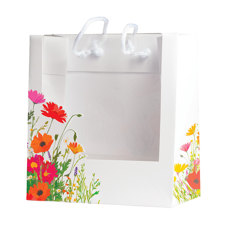 Sac Maxivision "Prairie" : Sac Maxivision de la collection "Prairie" avec face transparente, idéal pour présenter et transporter vos moulages. Très attractif pour boutiques et clients.