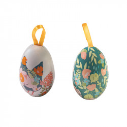 Petits Œufs Métalliques "Douceur Printanière" pour chocolats de Pâques