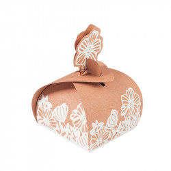 Fleurette "Florilège" - Packaging de Pâques kraft et dentelle papier