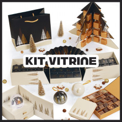 Kit Vitrine Épicéa – Sobriété chic et hivernale pour vos fêtes