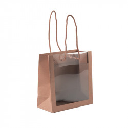 Sac Maxivision Kraft Photo numéro 2 : Le Sac Maxivision Embaline arrive en version kraft avec face transparente, idéal pour présenter et transporter vos moulages. Très attractif pour boutiques.
