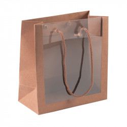 Sac Maxivision kraft pour moulages de Pâques - Fenêtre transparente