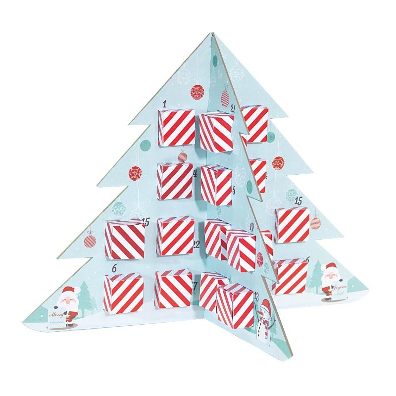 Calendrier Sapin de l’Avent Bonhomme de Neige - Packaging Original Calendrier Sapin de l’Avent Bonhomme de Neige - Packaging Original