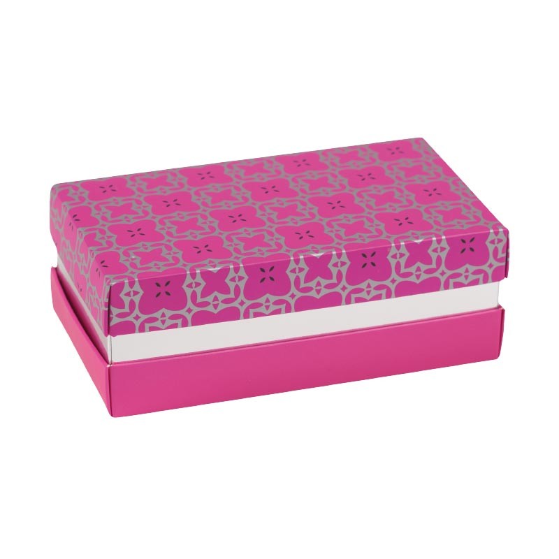 Promo Packaging - Boîte à gorge Fuchsia et Argent - Balzac Élégance Promo Packaging - Boîte à gorge Fuchsia et Argent - Balzac Élégance