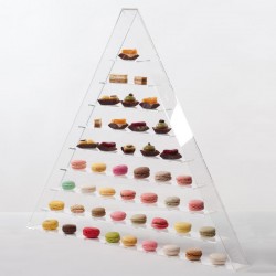 Tour Triangle - Présentoir original PVC pour macarons et miniardises