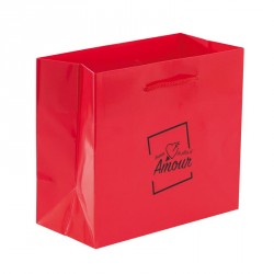Sac Rouge illustration "Besoin d'Amour" - Packagings Luxe St Valentin