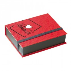 Boîte Carnet "Besoin d'Amour" - Packaging St-Valentin pour chocolatier