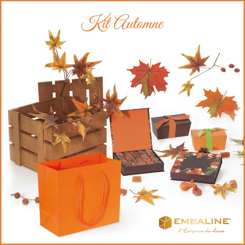 Kit Automne - ensemble de packaging alimentaire pour chocolatiers, pâtissiers et confiseurs Kit Automne - ensemble de packaging alimentaire pour chocolatiers, pâtissiers et confiseurs