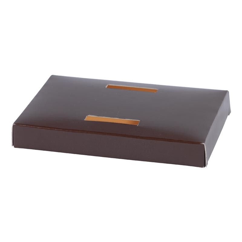 Accessoire pour boîte de luxe pour moulage en chocolat de Pâques - Socle Poule Bicolore : Chocolat et Orange