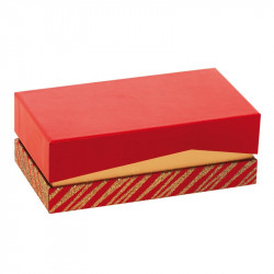 Emballage grand luxe pour chocolatiers pâtissiers - Balzac Granity Red and Gold