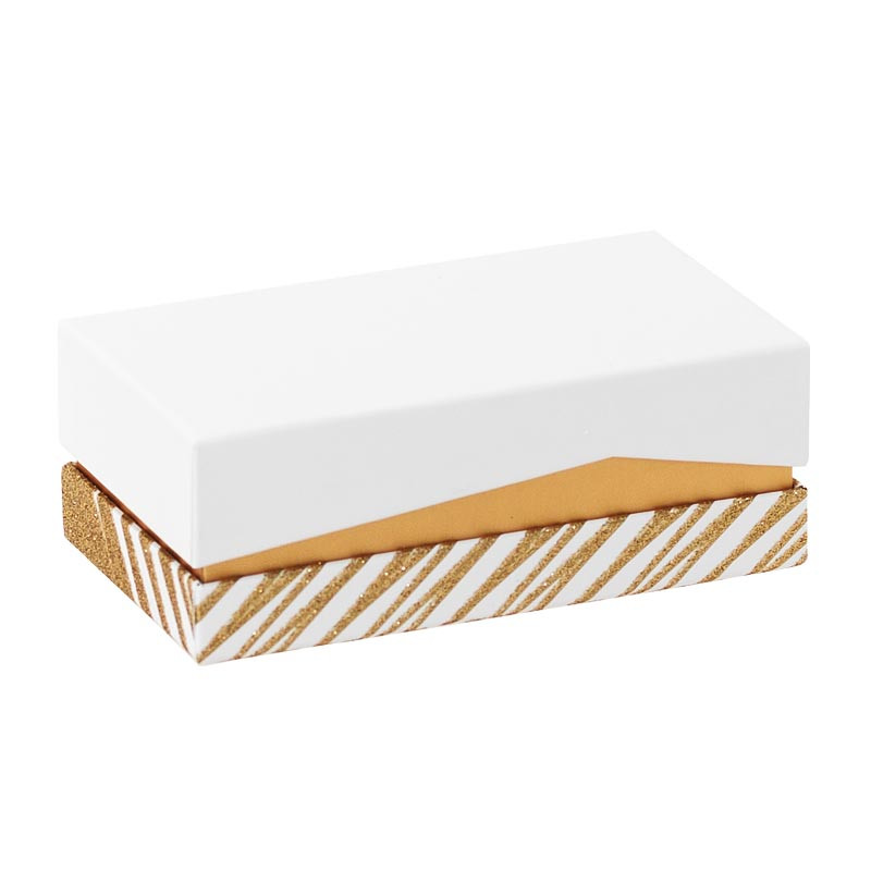 Emballage grand luxe pour chocolatiers pâtissiers - Balzac Granity White and Gold Emballage grand luxe pour chocolatiers pâtissiers - Balzac Granity White and Gold