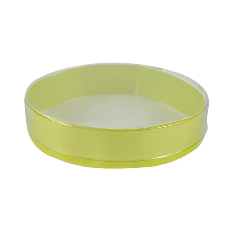 Boîte ronde PVC avec cercle vert Boîte ronde PVC avec cercle vert