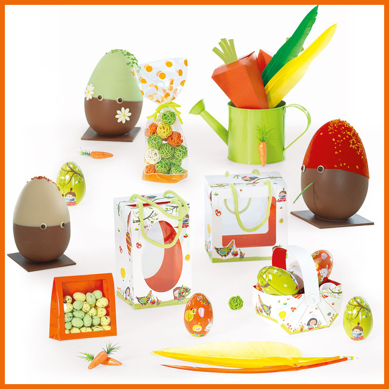 Le Kit des Bambinos - Gamme de Packagings de Pâques pour chocolatier Le Kit des Bambinos - Gamme de Packagings de Pâques pour chocolatier