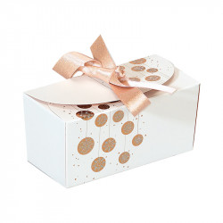 Packaging de luxe pour chocolatiers - Ballotin Ruban Guirlande Blanche